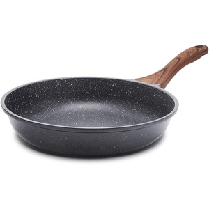 SENSARTE Nonstick Frying Pan Skillet, 12 Inch Omelette Pan with Swiss Granite Coating, Healthy Induction Cookware Chef’s Pan, PFOA Free(Gray)