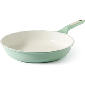 SENSARTE Nonstick Frying Pan Skillet, 12 Inch Omelette Pan with Swiss Granite Coating, Healthy Induction Cookware Chef’s Pan, PFOA Free(Mint Green)
